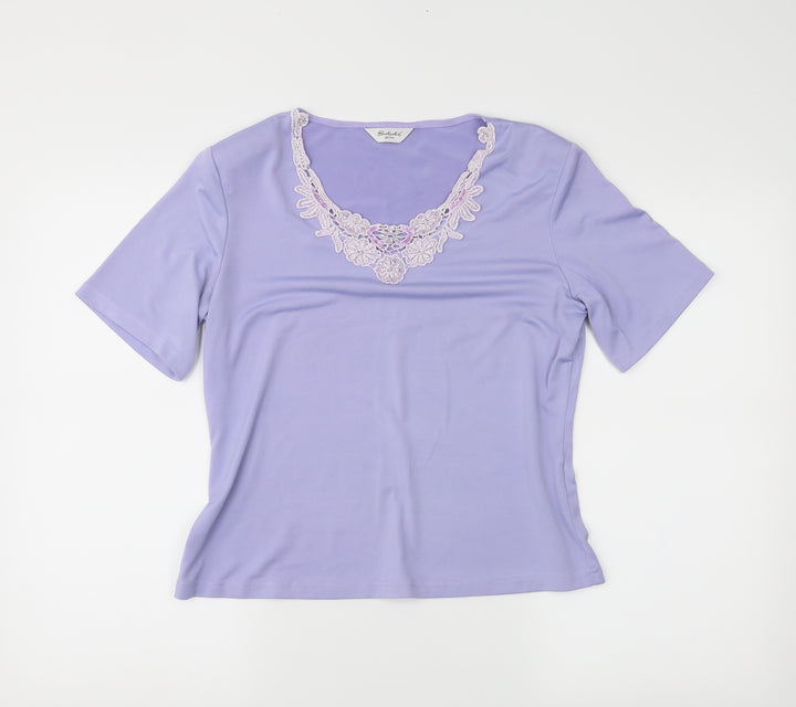 Berkertex Womens Purple   Basic Blouse Size 14