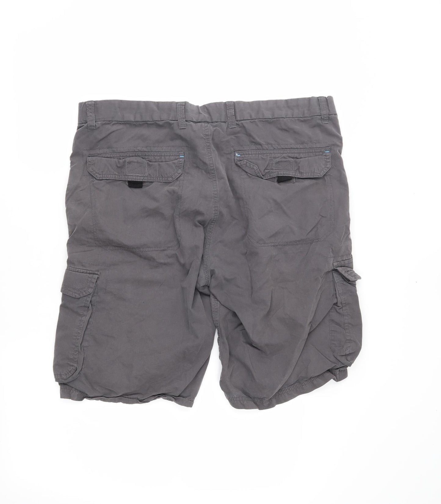 Lincoln Mens Grey   Cargo Shorts Size 38 in