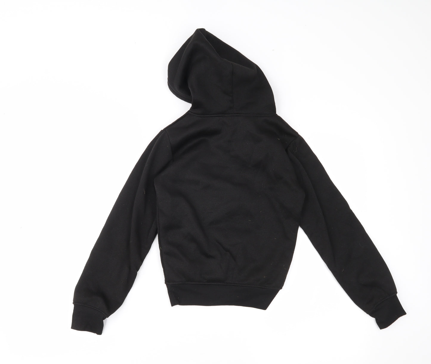 Preworn Boys Black   Pullover Hoodie Size 7 Years