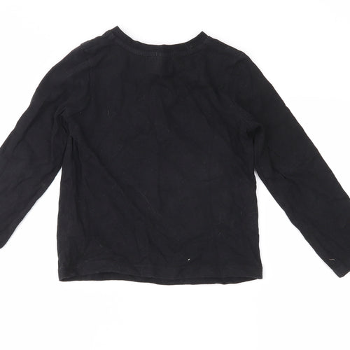 TU Boys Black   Basic T-Shirt Size 5-6 Years
