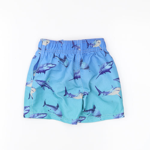 rebal Boys Blue Ombré  Cropped Trousers Size 18-24 Months