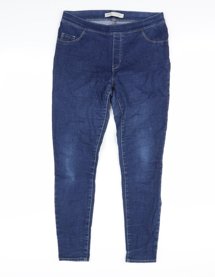 George Womens Blue Jegging Trousers Size 10 L29 in