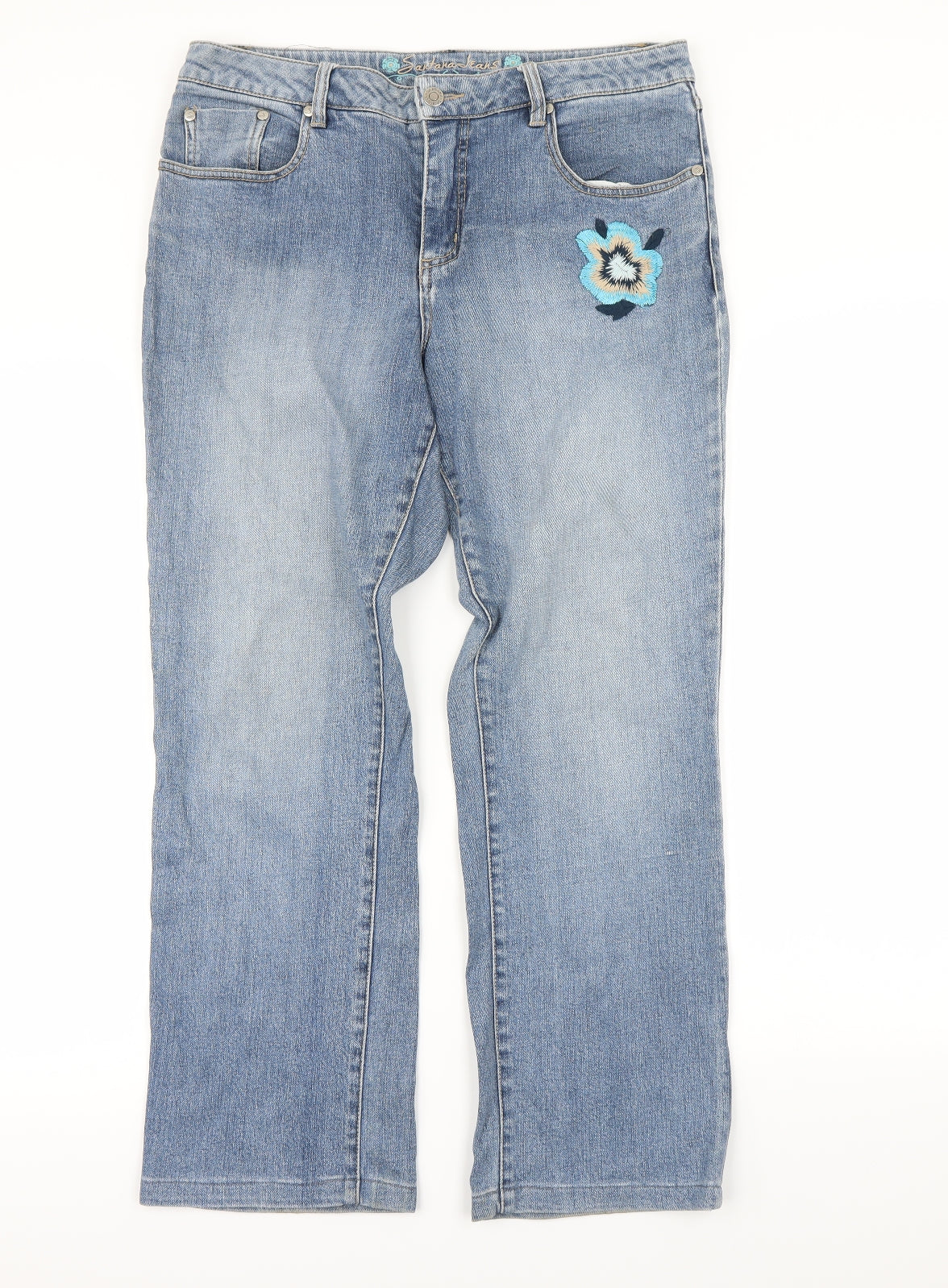 Santana Womens Blue   Flared Jeans Size 12 L28.5 in