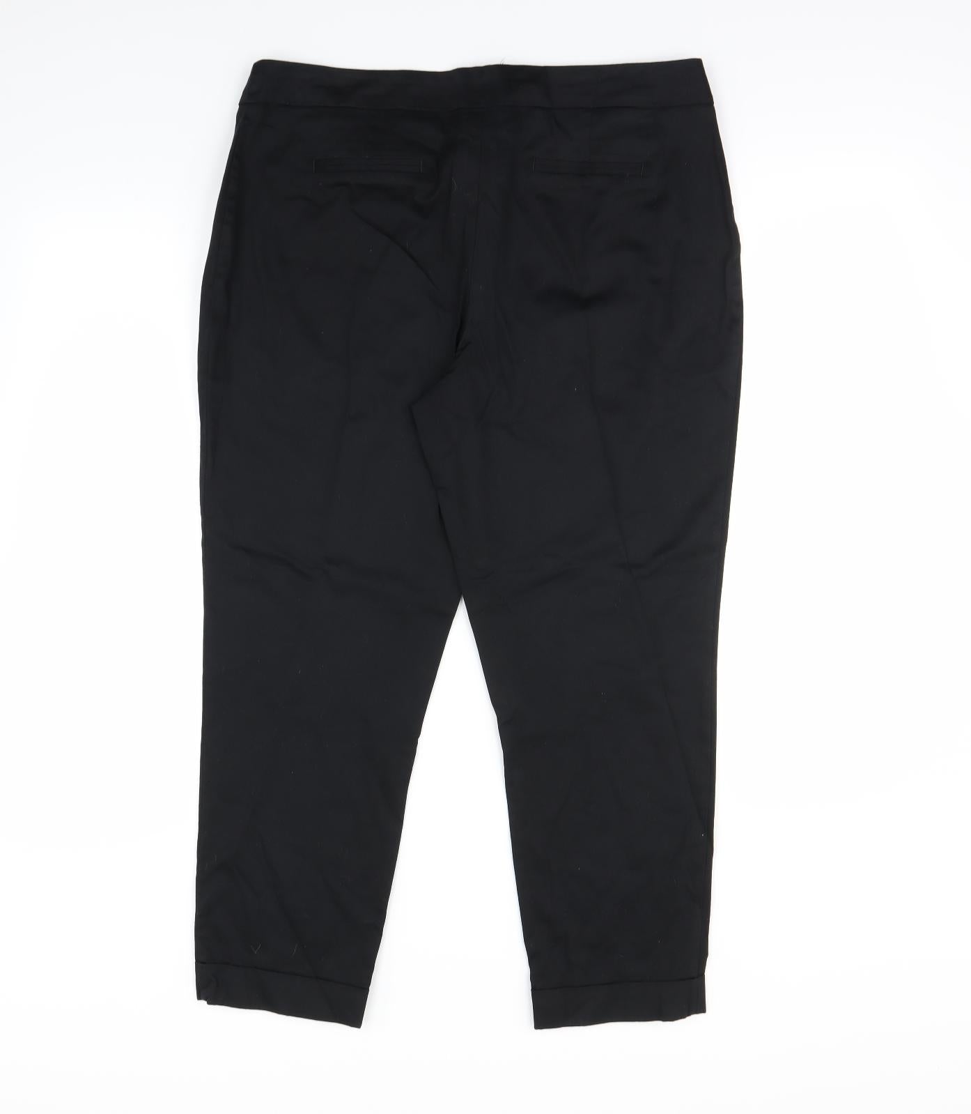 Dorothy Perkins Womens Black   Trousers  Size 14 L26 in