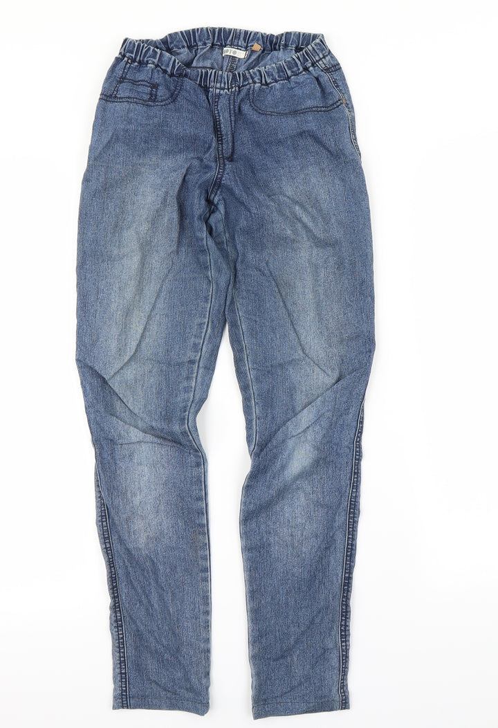 Moto Womens Blue   Straight Jeans Size 10 L27 in