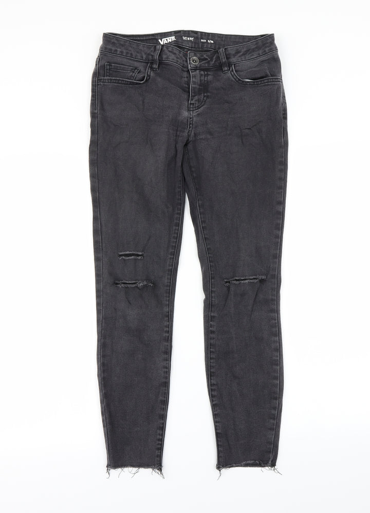 VANS Womens Black Skinny Jeans Size 26 in L29 in