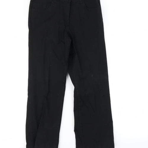 m&s Womens Black   Dress Pants Trousers Size 10 L25 in
