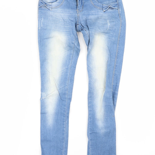faxunhong Womens Blue   Skinny Jeans Size 25 in L29 in