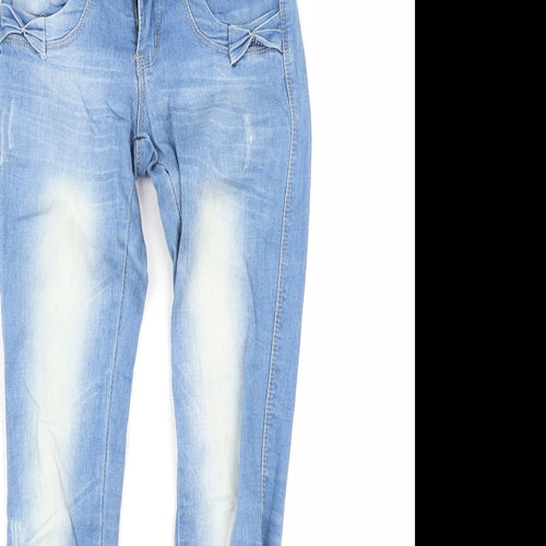 faxunhong Womens Blue   Skinny Jeans Size 25 in L29 in