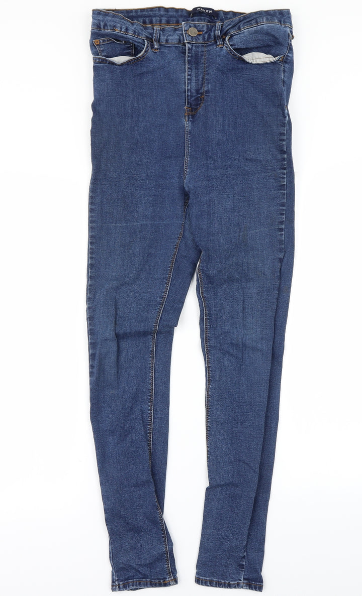 Waven Womens Blue   Skinny Jeans Size 14 L27 in