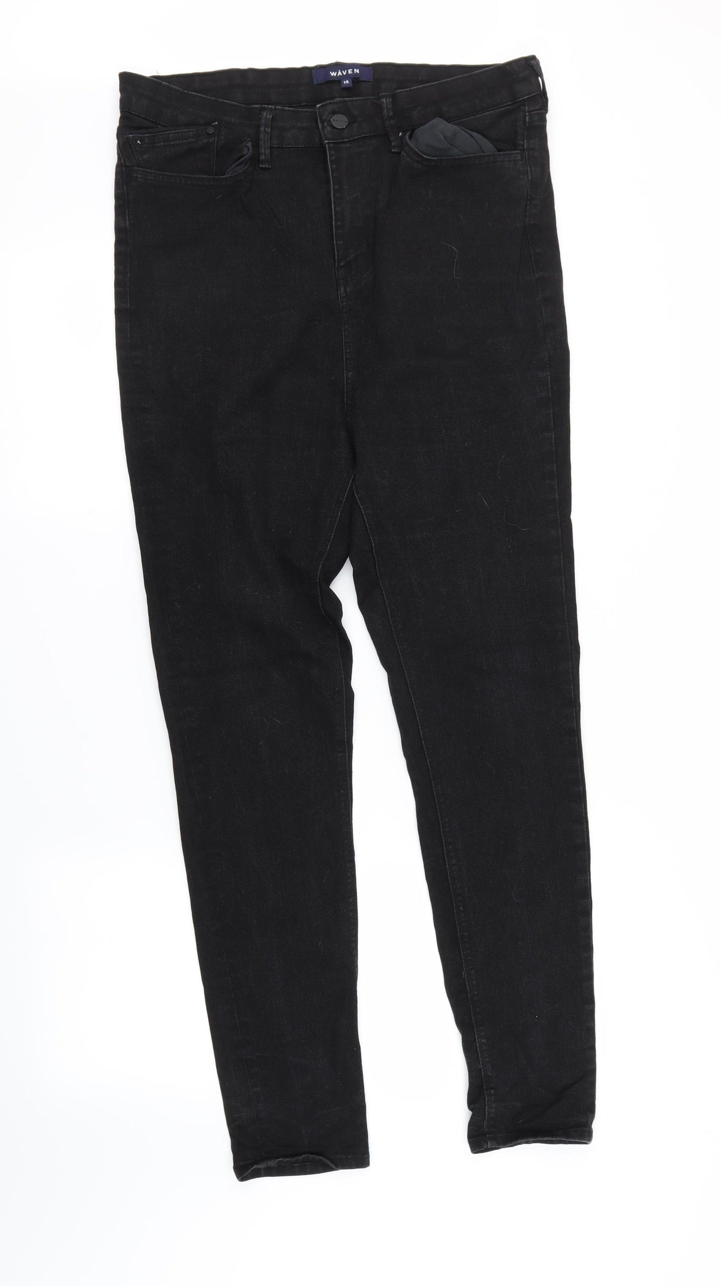 Waven Womens Black   Skinny Jeans Size 14 L27 in