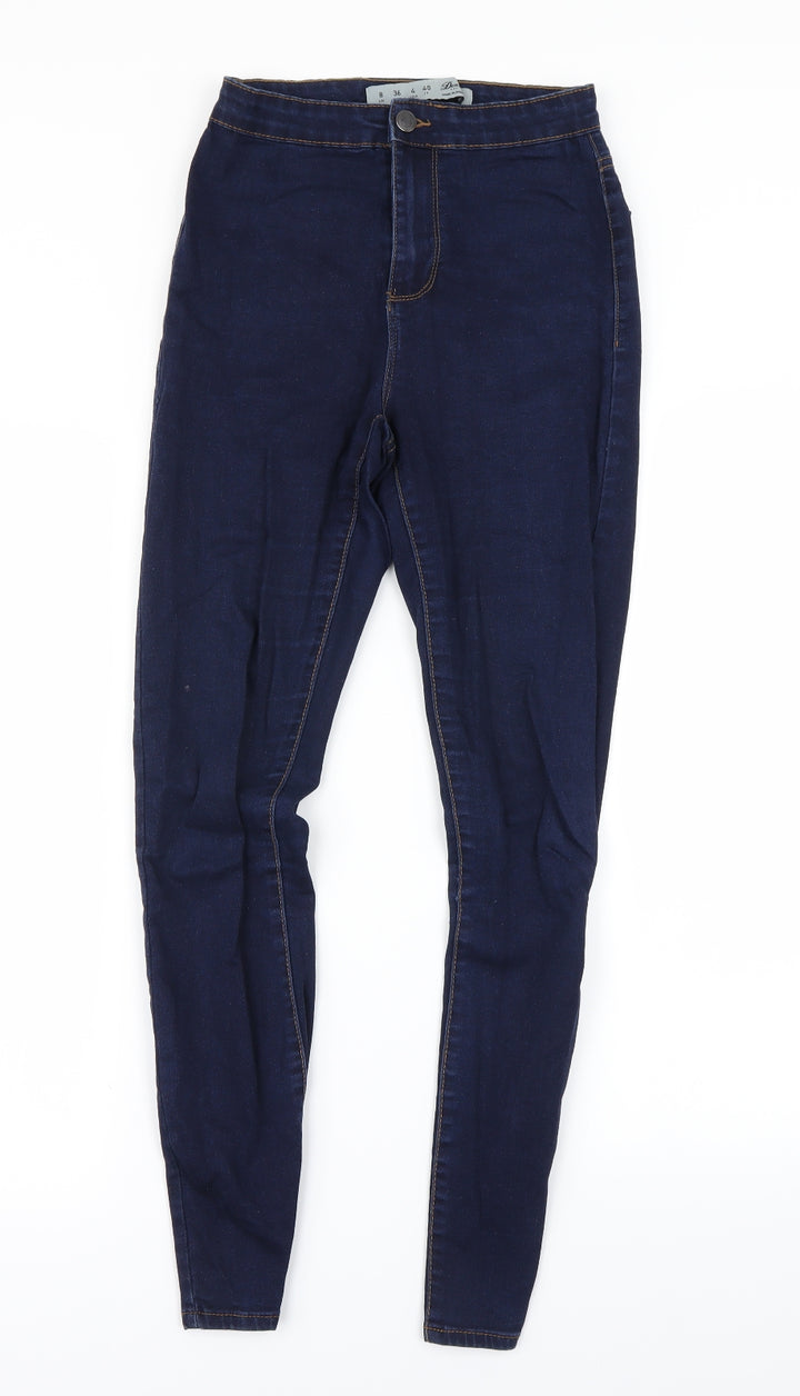 denim&co Womens Blue Skinny Jeans Size 8 L28 in