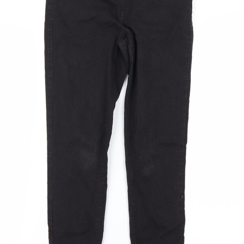 denim&co Womens Black   Skinny Jeans Size 10 L25.5 in