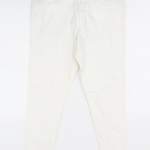 George Womens White   Skinny Jeans Size 12 L28.5 in