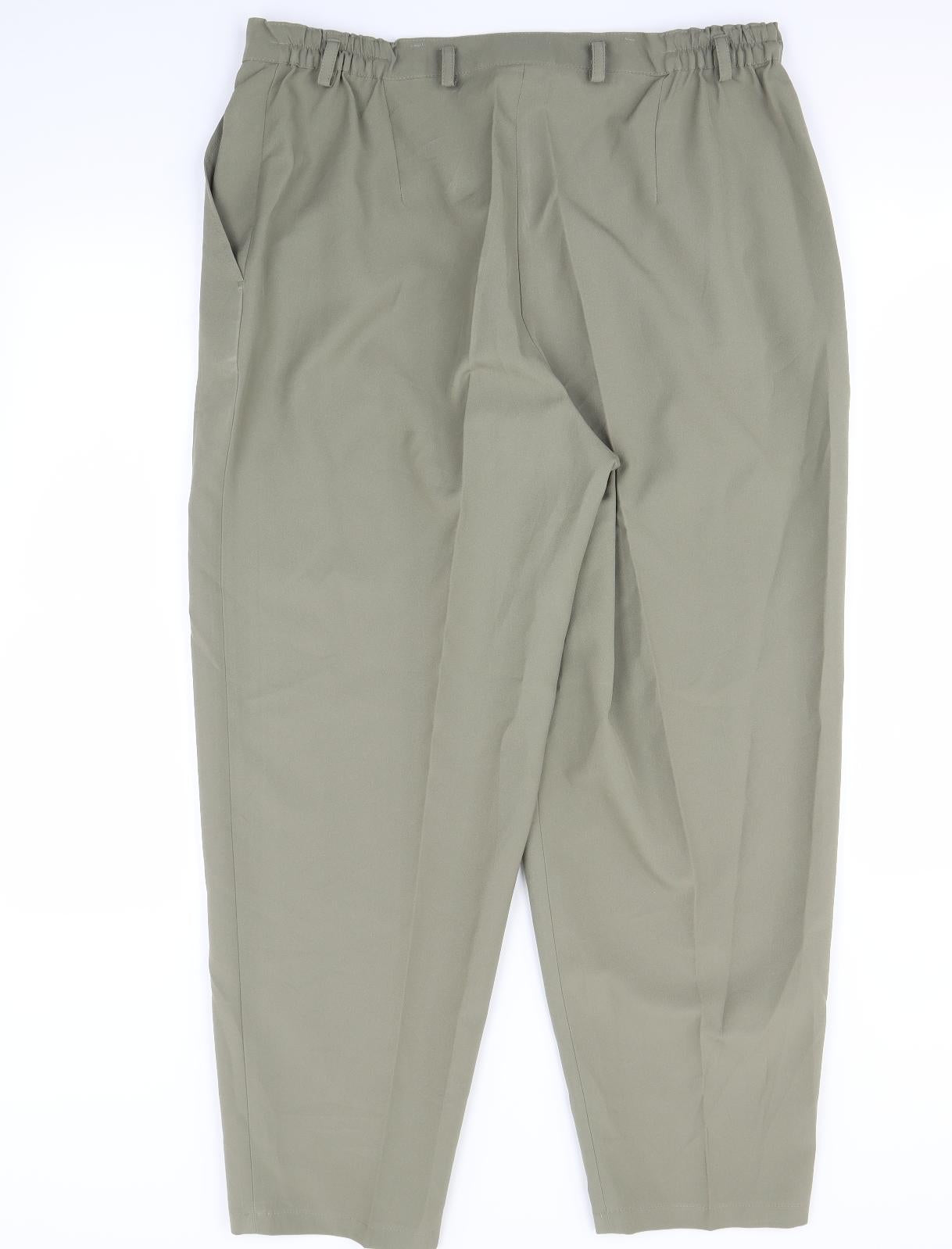 Canda Womens Green   Dress Pants Trousers Size 22 L29 in