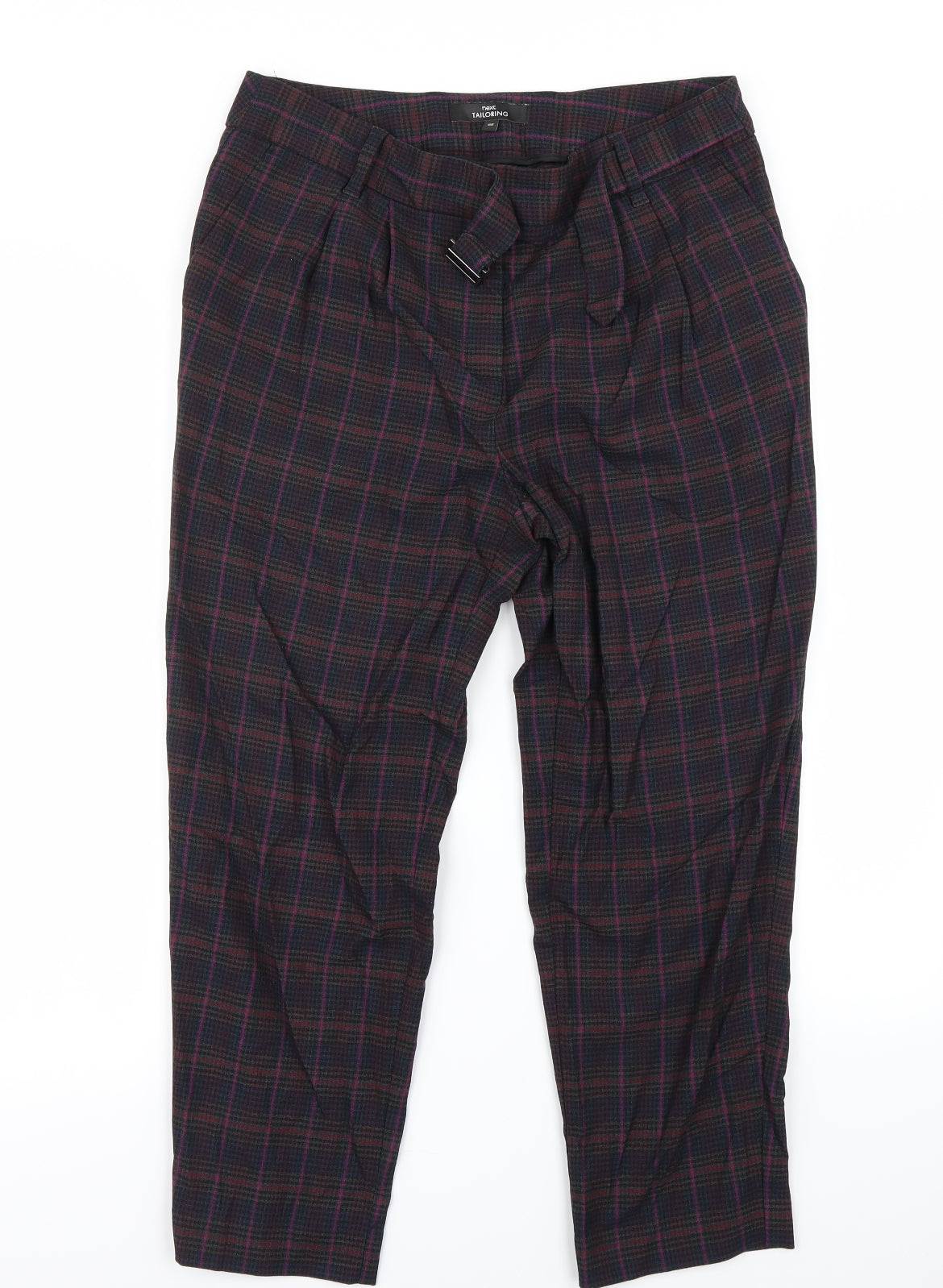 Next  Womens Multicoloured Check  Trousers  Size 10 L28 in
