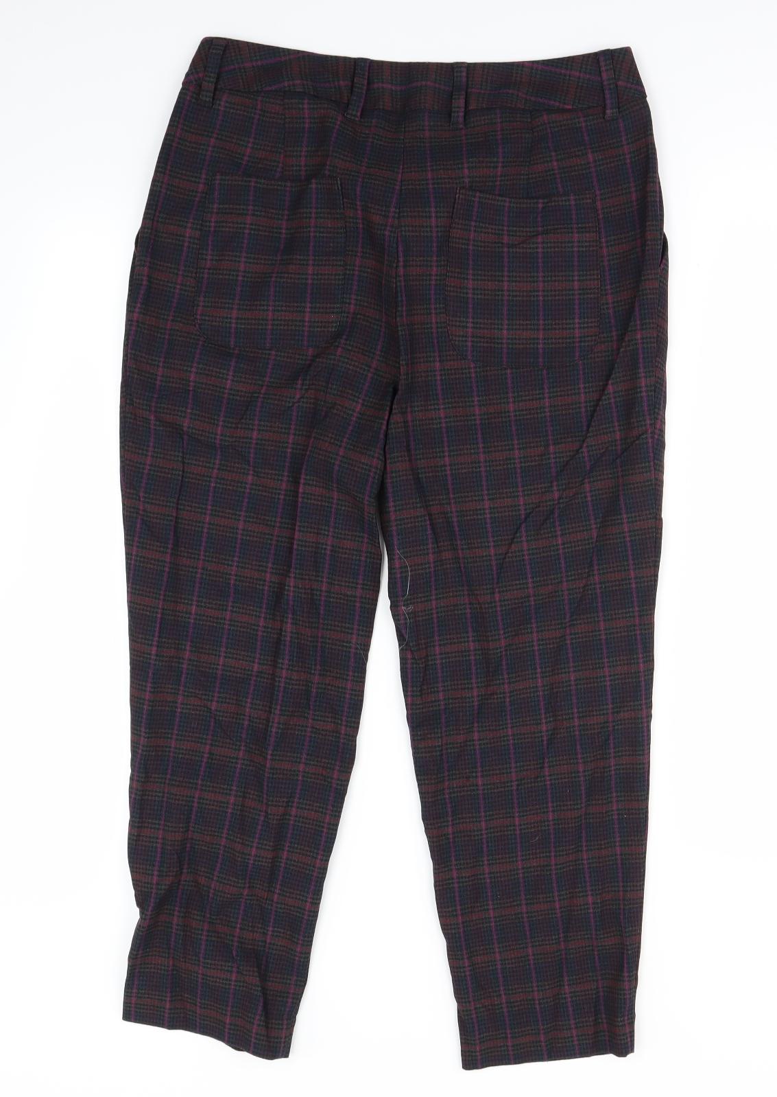 Next  Womens Multicoloured Check  Trousers  Size 10 L28 in