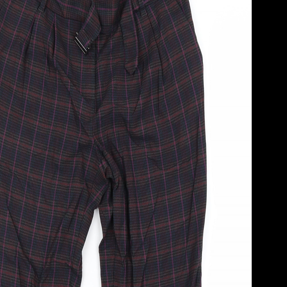 Next  Womens Multicoloured Check  Trousers  Size 10 L28 in