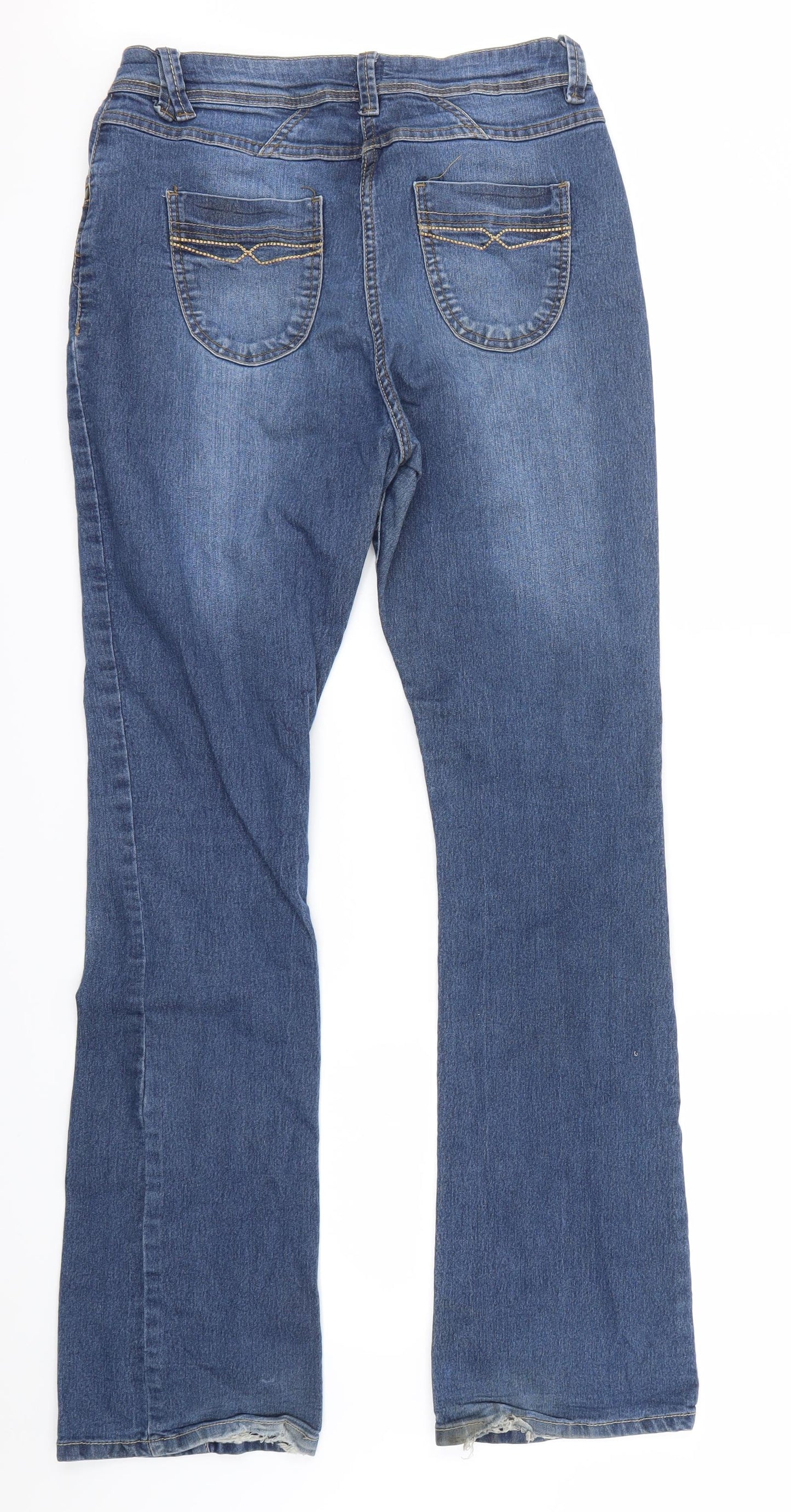 F&F Womens Blue   Bootcut Jeans Size 16 L30 in