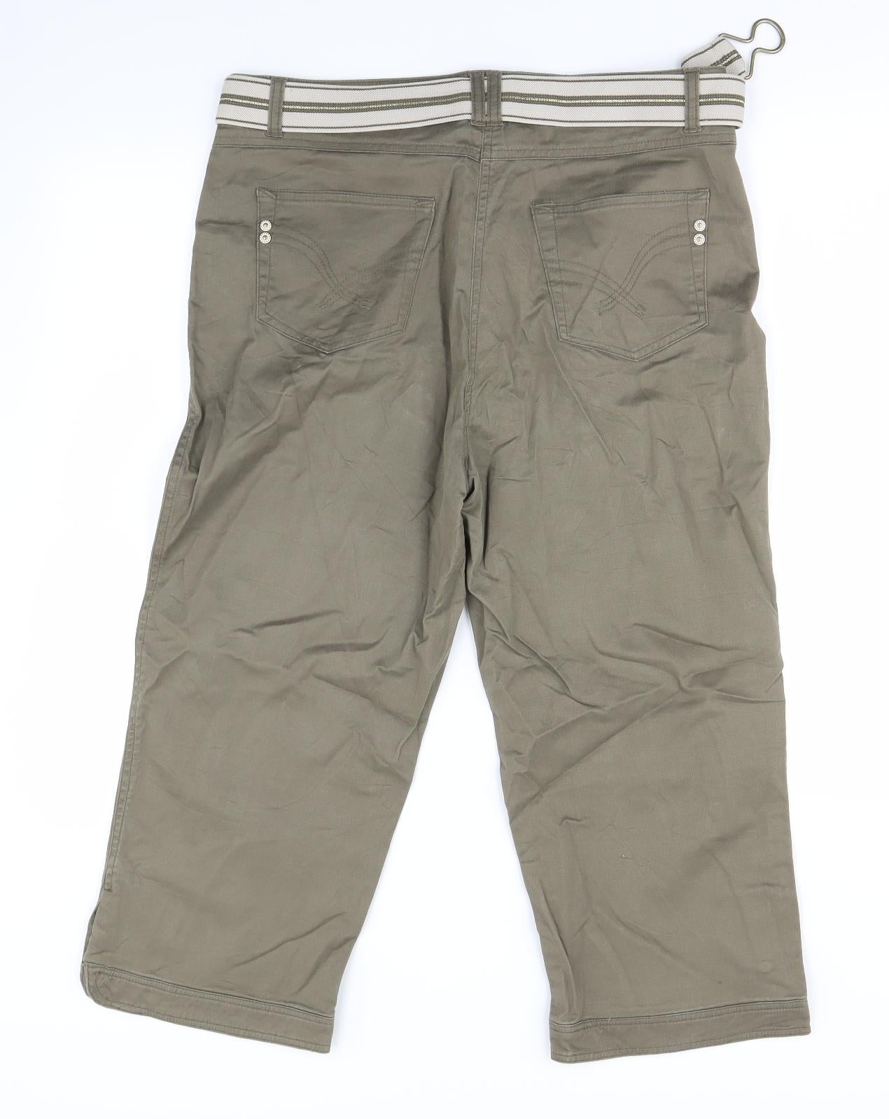 Canada Womens Green   Cropped Jeans Size 16 L21 in