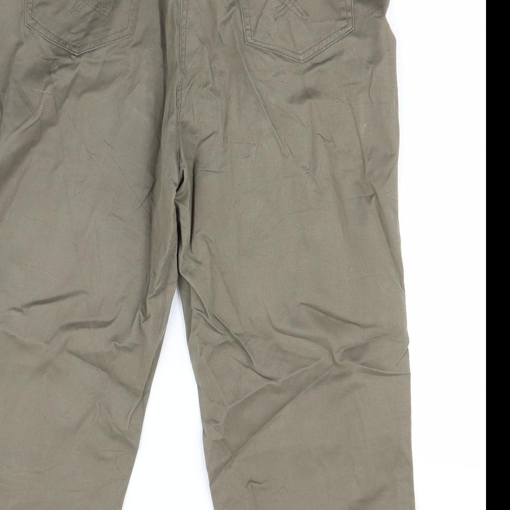 Canada Womens Green   Cropped Jeans Size 16 L21 in