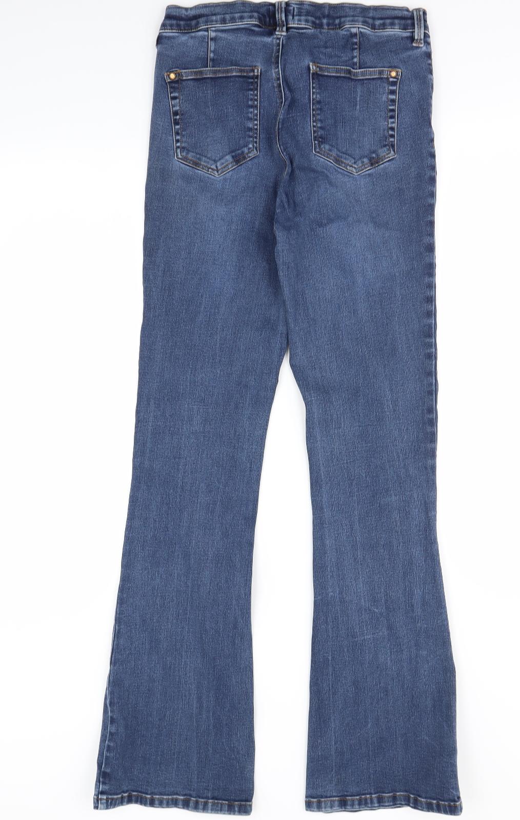 F&F Womens Blue   Bootcut Jeans Size 12 L28 in