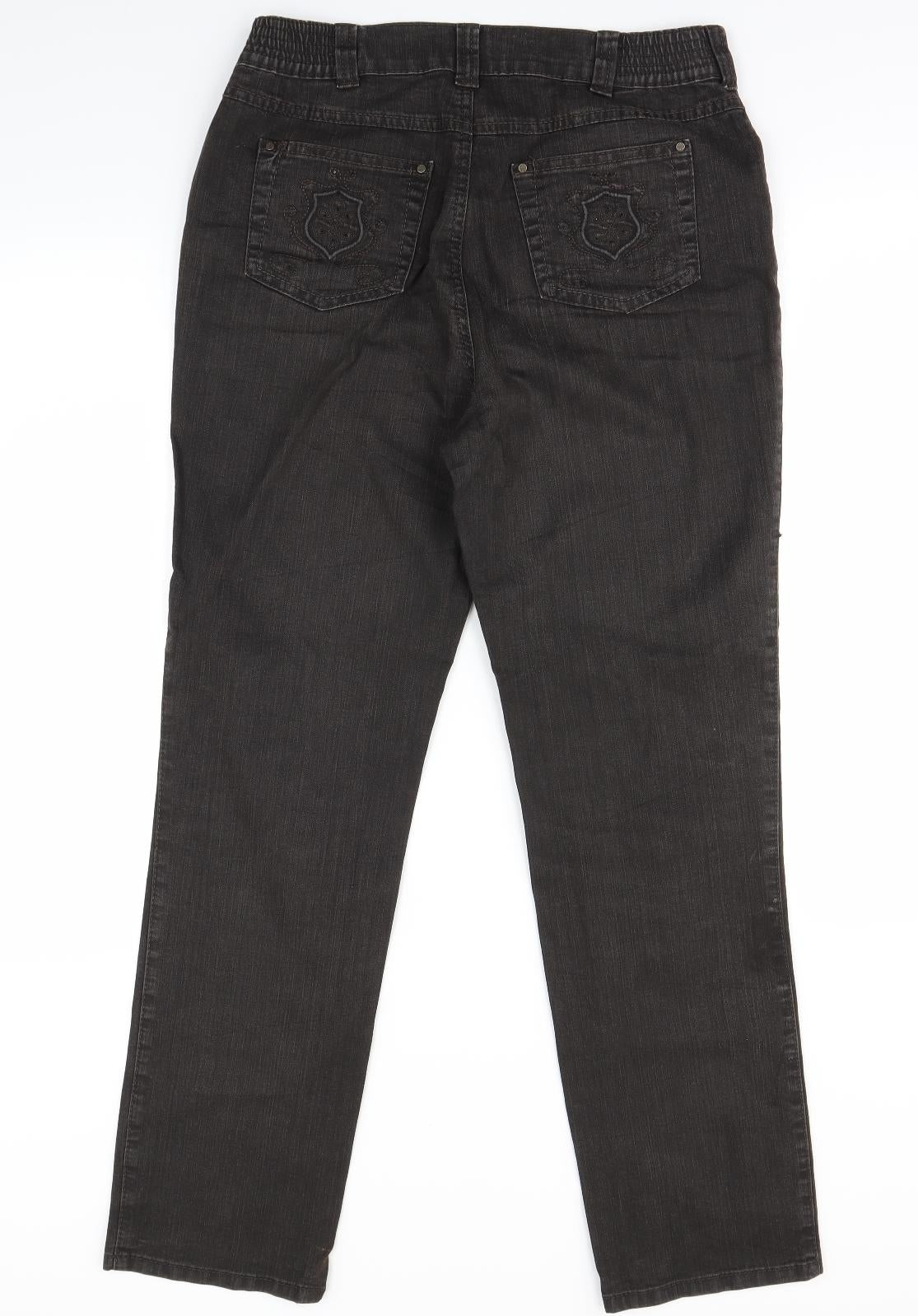 Preworn Womens Brown   Bootcut Jeans Size 12 L29 in