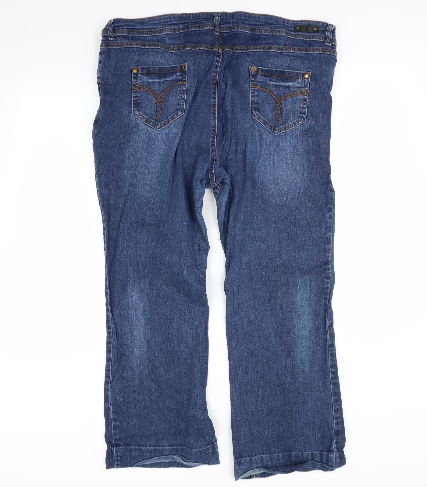 George Womens Blue   Bootcut Jeans Size 22 L29 in