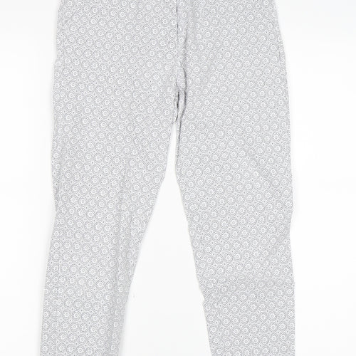 Preworn Womens Grey Paisley  Capri Trousers Size M L22 in