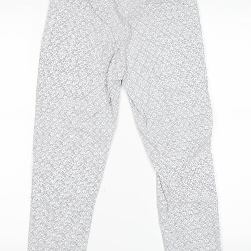 Preworn Womens Grey Paisley  Capri Trousers Size M L22 in