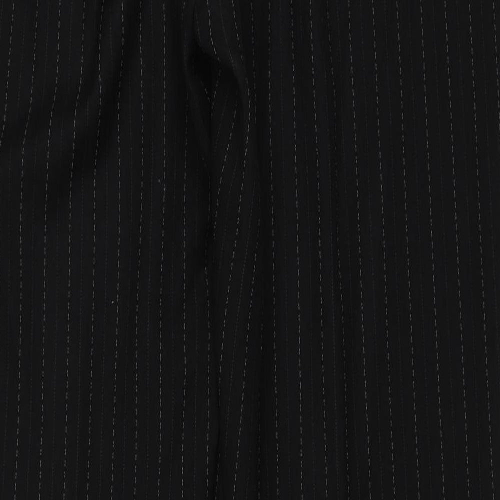 Long Tall Sally Womens Black Striped  Trousers  Size 16 L35 in