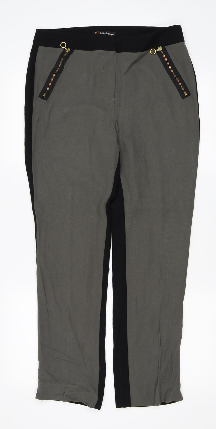 Kaleidoscope Womens Green Trousers Size 12 L25 in