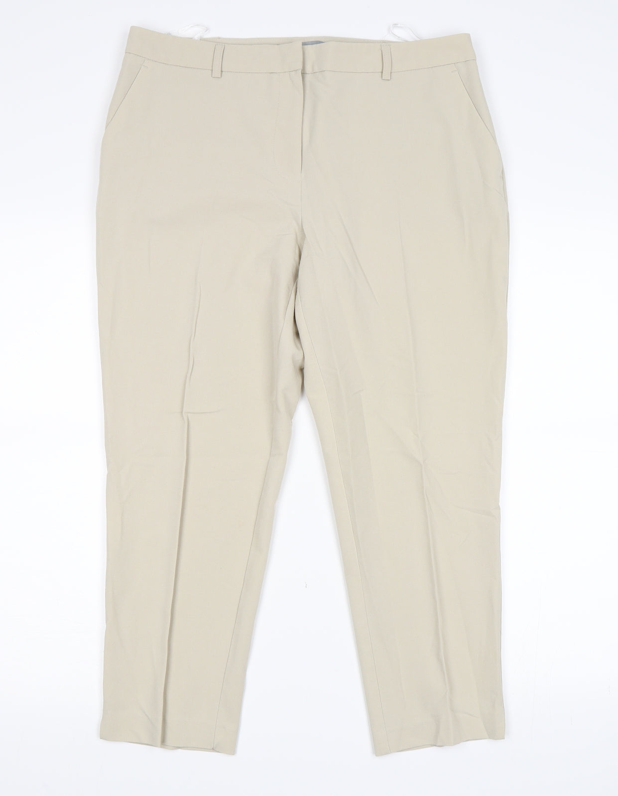 Dorothy Perkins Womens Beige   Trousers  Size 12 L25 in