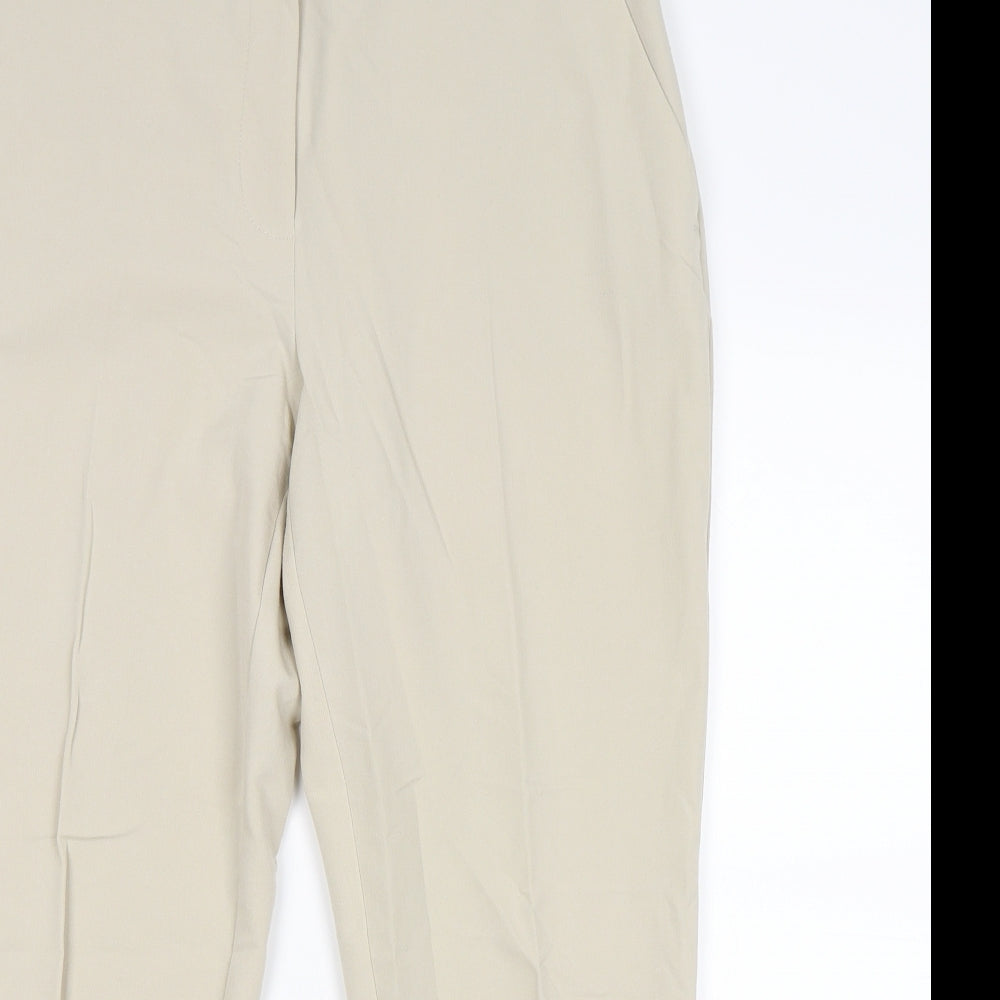 Dorothy Perkins Womens Beige   Trousers  Size 12 L25 in