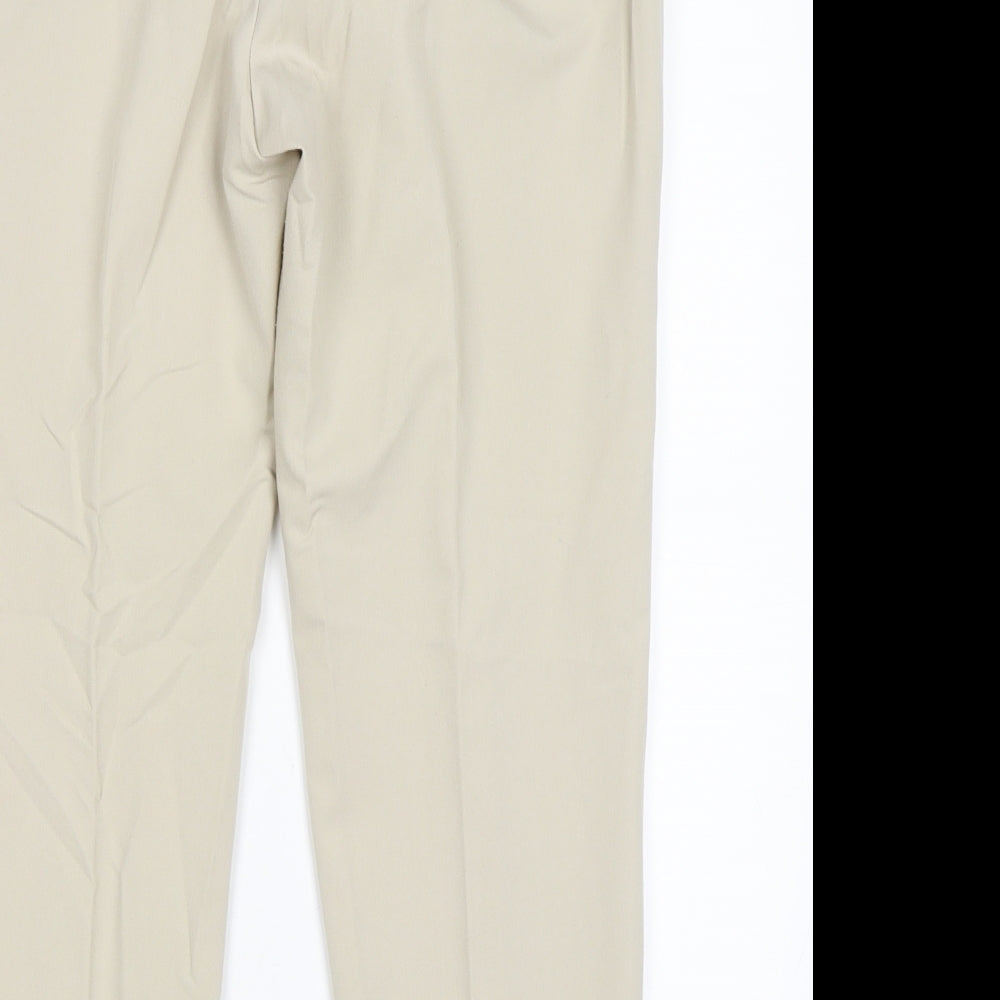 Dorothy Perkins Womens Beige   Trousers  Size 12 L25 in