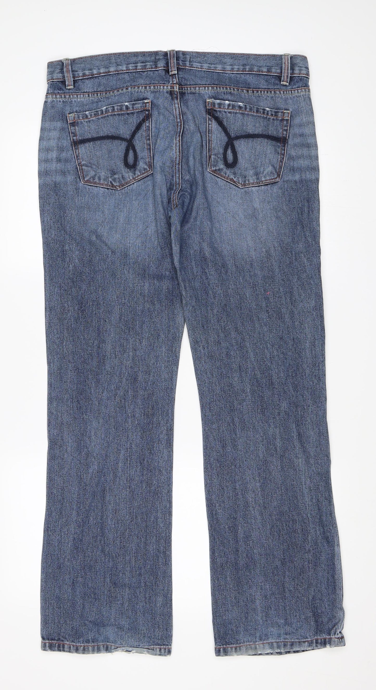 Cherokee Womens Blue   Straight Jeans Size 14 L31 in