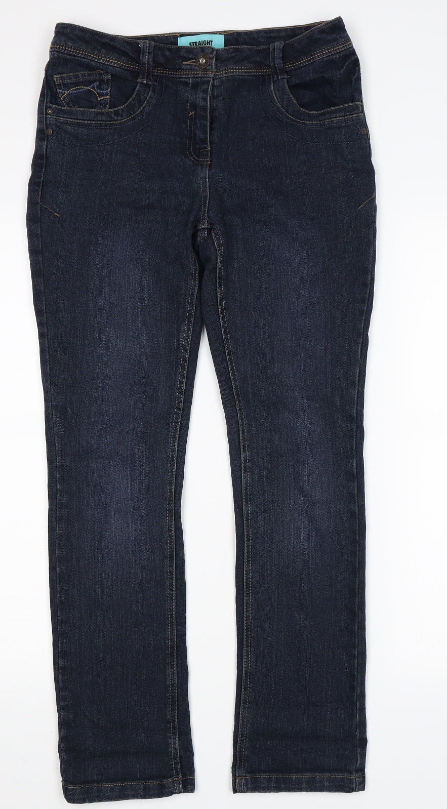 George Womens Blue   Straight Jeans Size 10 L29 in