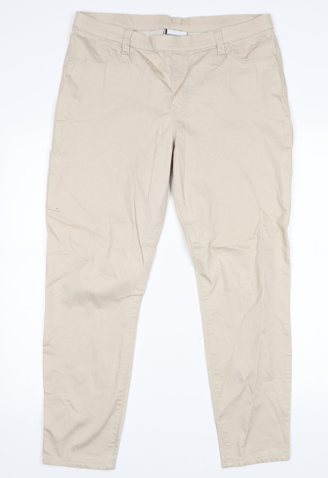 BHS Womens Beige   Jegging Jeans Size 16 L28 in