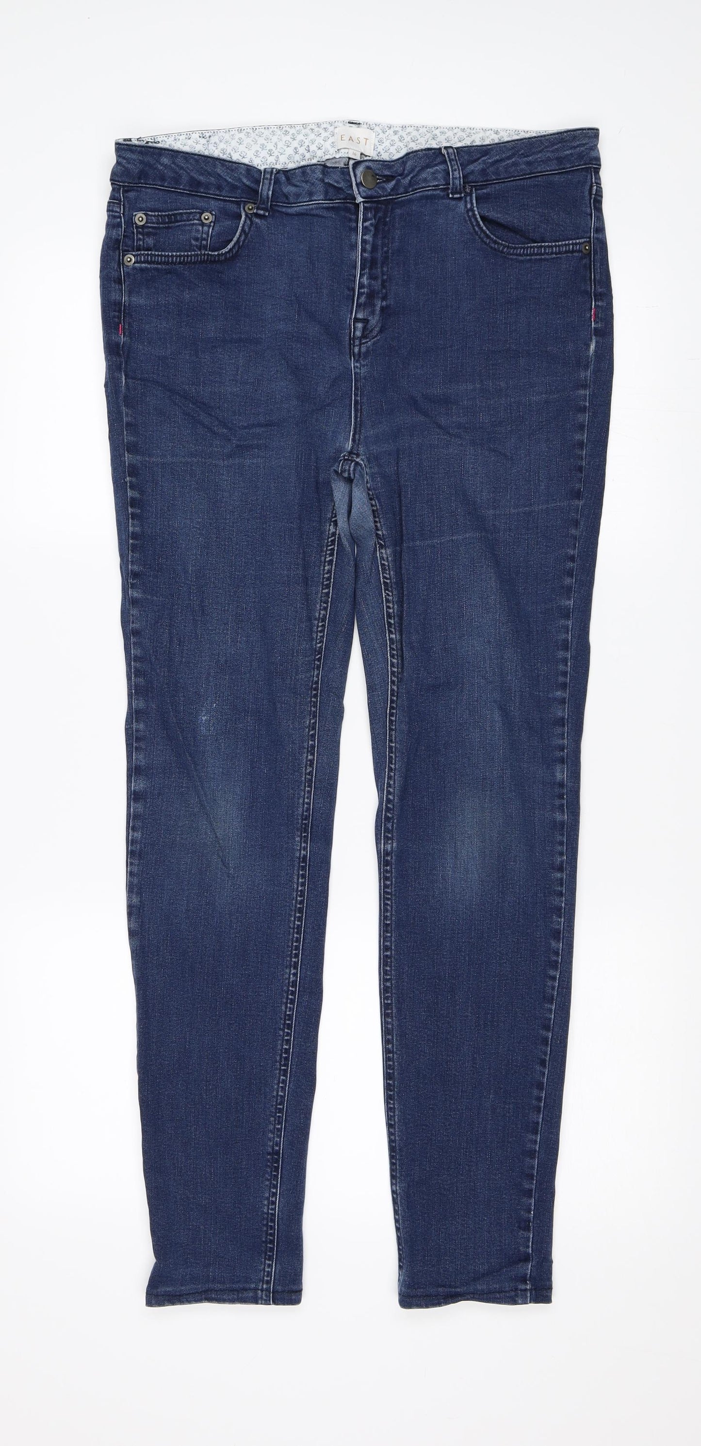 EAST Womens Blue   Skinny Jeans Size 16 L29 in