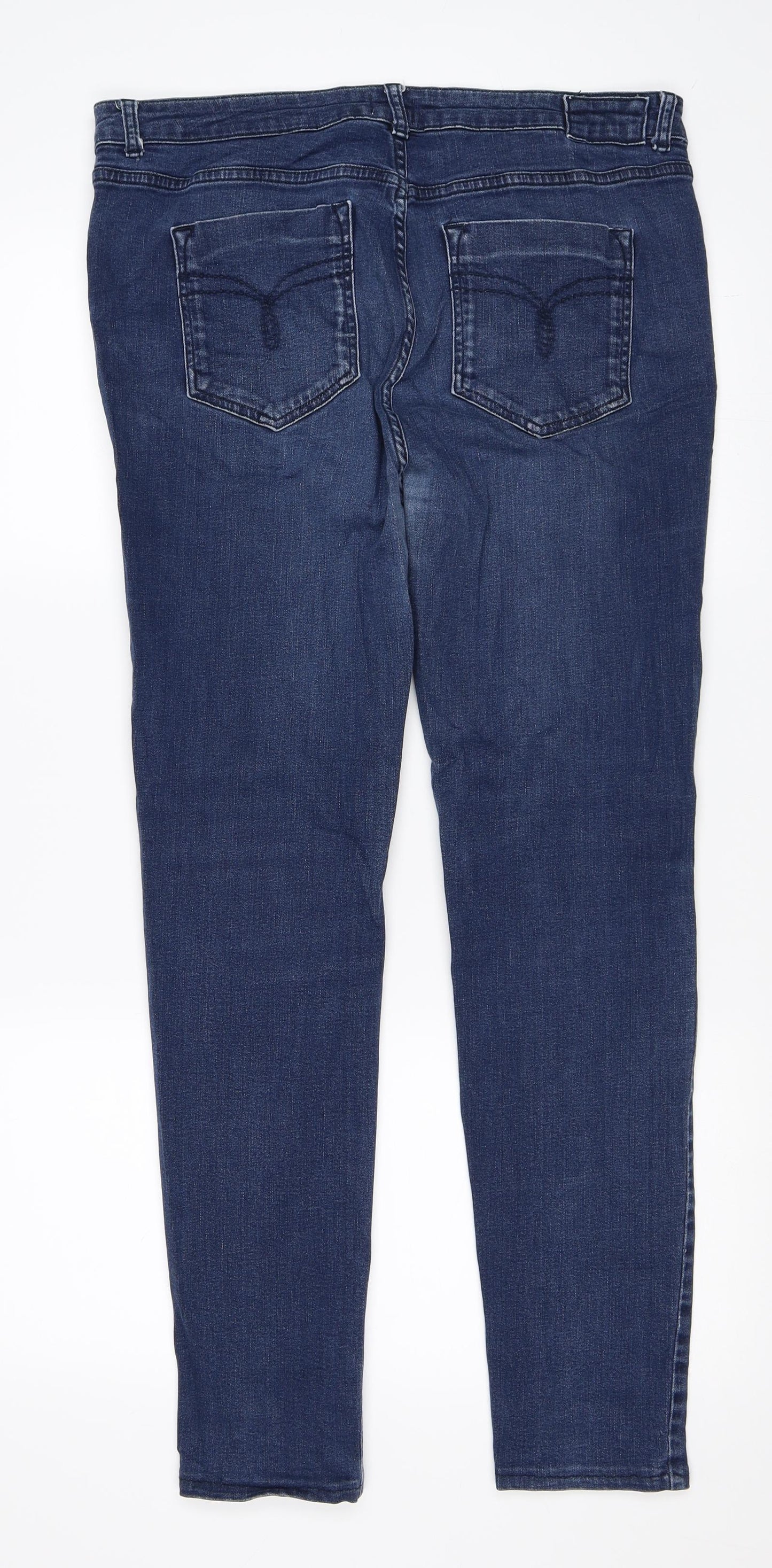 EAST Womens Blue   Skinny Jeans Size 16 L29 in