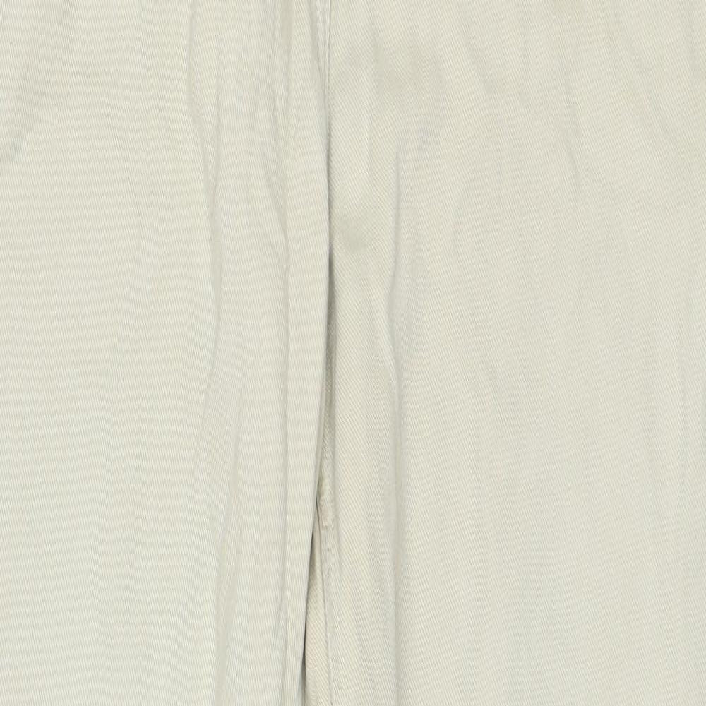 Preworn Womens Beige   Boyfriend Jeans Size 32 in L29 in