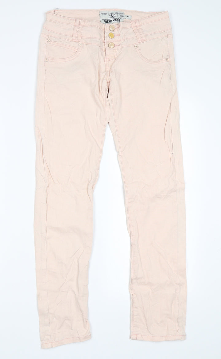 Fresh Made Womens Pink Skinny Jeans Size S L28 in