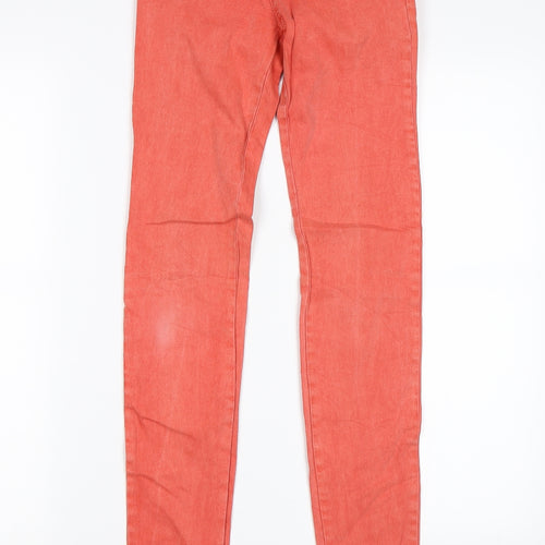 Pull & Bear Womens Pink   Skinny Jeans Size 24 in L32 in