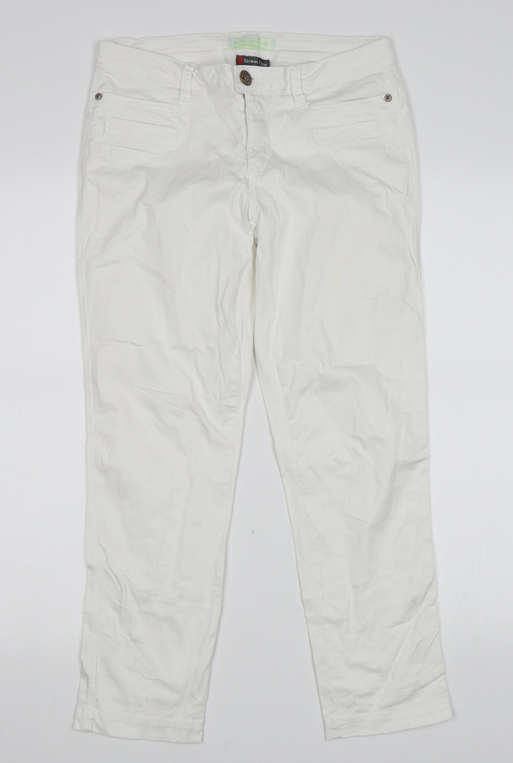 Street One Womens White   Skinny Jeans Size 30 in L25 in