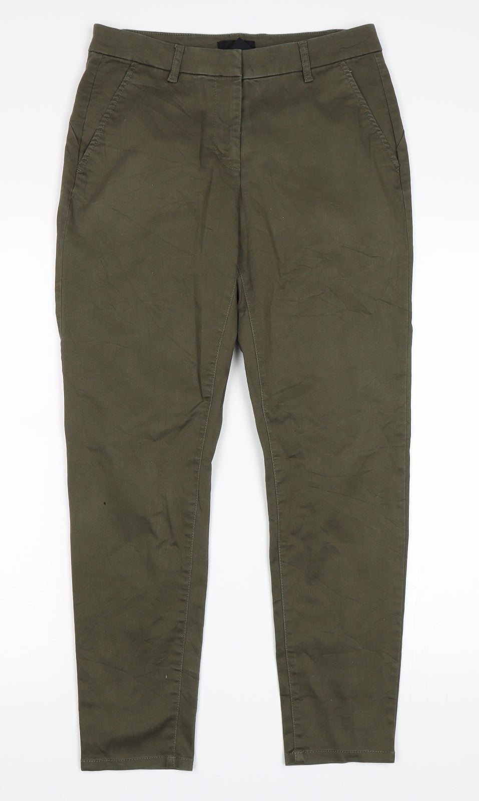 H&M Womens Green   Trousers  Size 8 L27 in
