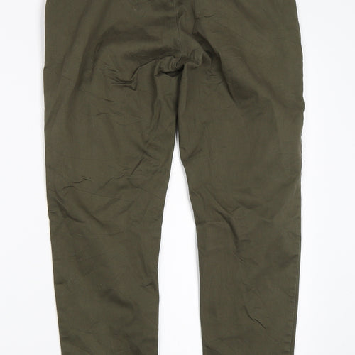 H&M Womens Green   Trousers  Size 8 L27 in