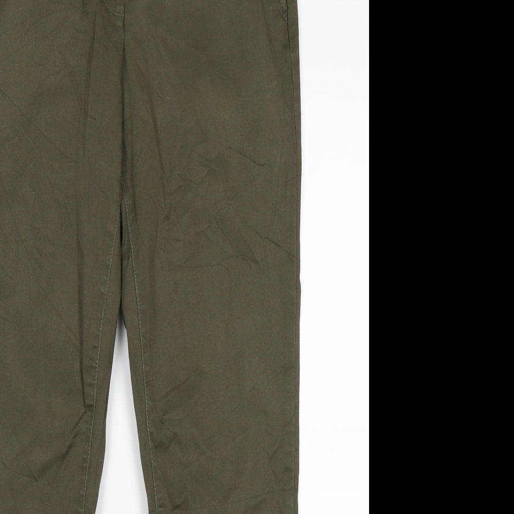 H&M Womens Green   Trousers  Size 8 L27 in