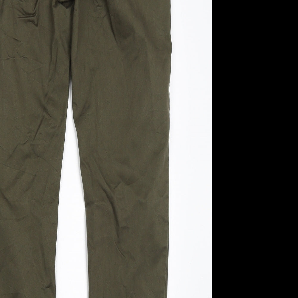 H&M Womens Green   Trousers  Size 8 L27 in
