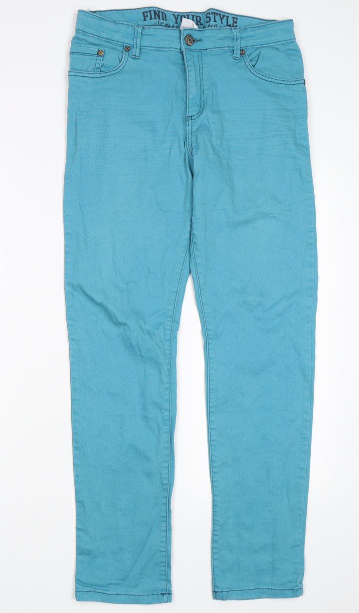 Yigga Womens Blue Straight Jeans Size 31 in L27 in