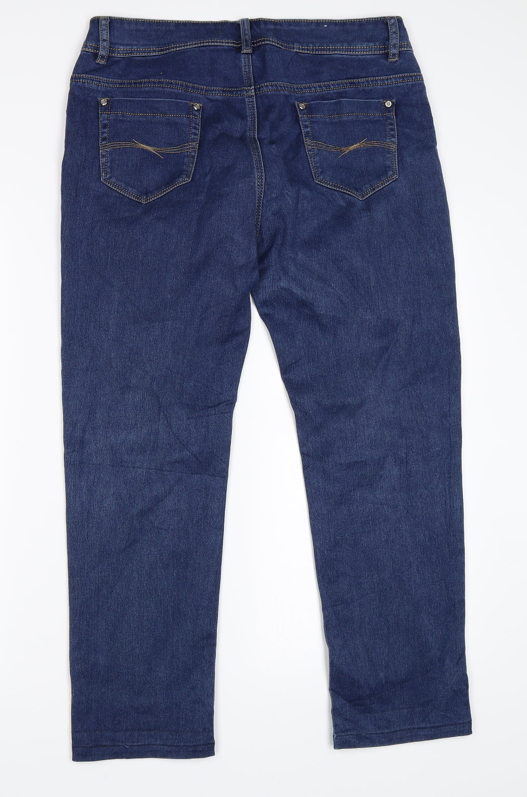 Yazz Collection Womens Blue   Straight Jeans Size 32 in L25 in